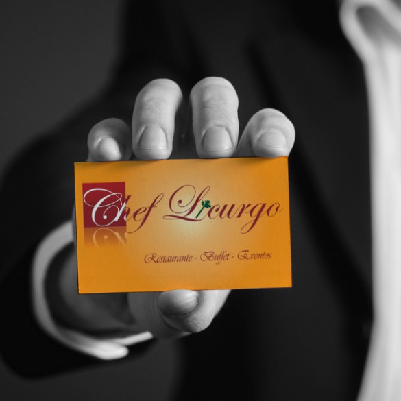 Criação de Logotipo e cartões de visita - Chef Licurgo