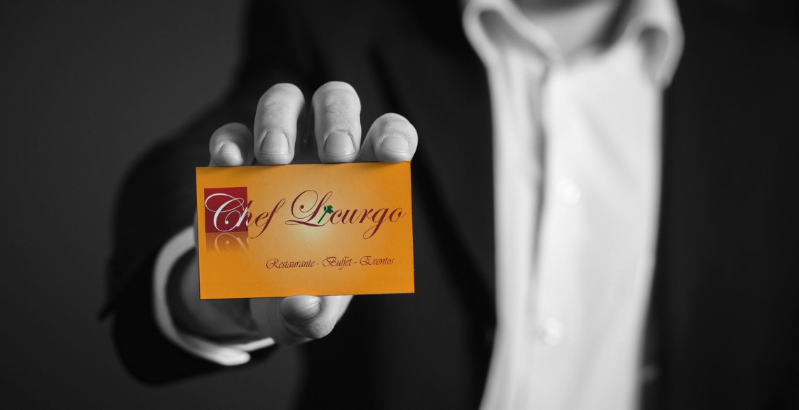 Criação de Logotipo e cartões de visita - Chef Licurgo